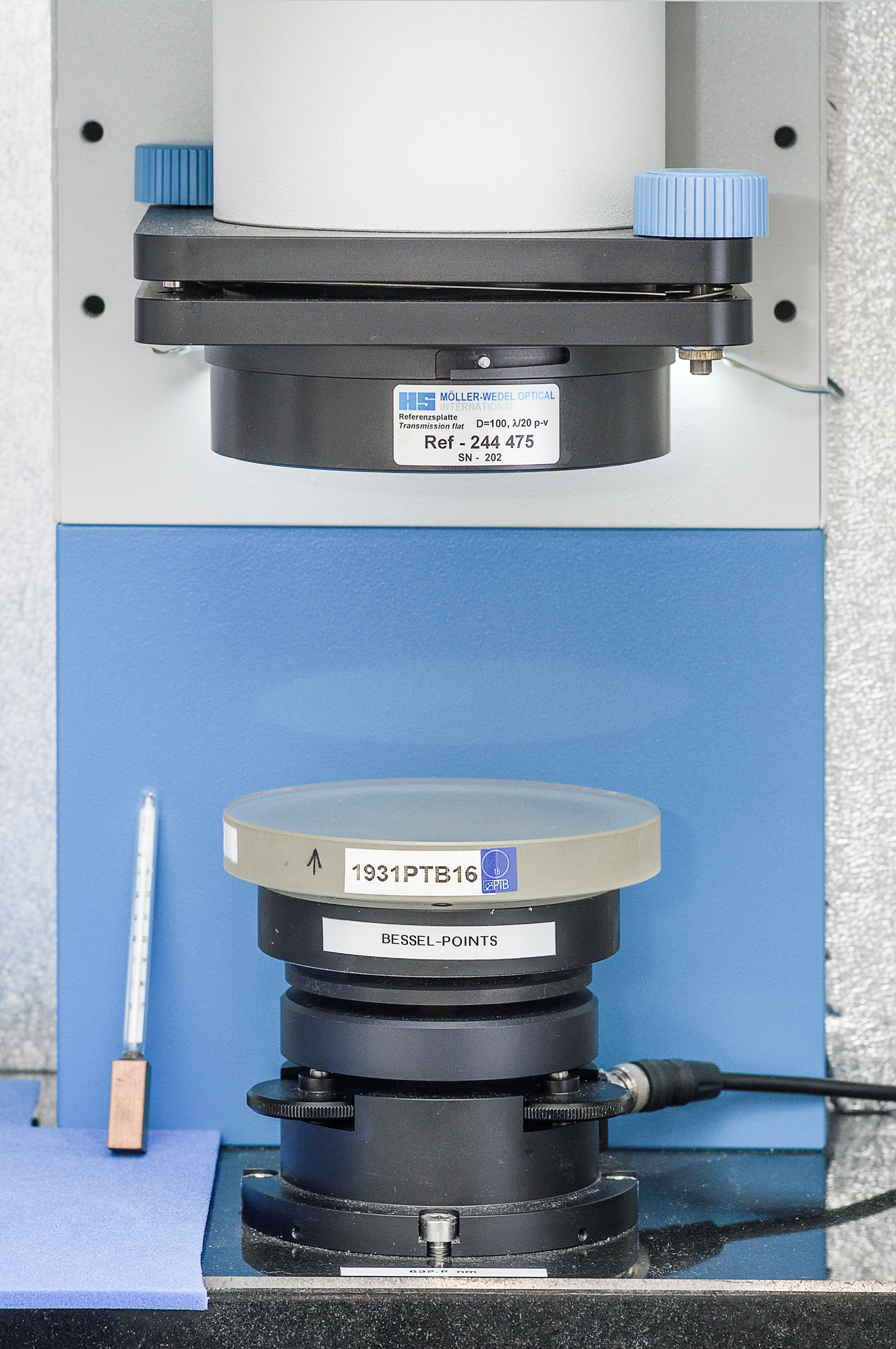 Optical flat calibration